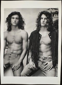 “Untitled (Twins Seated I), c. 2008” Bruce Weber Unique Silver Print Signed