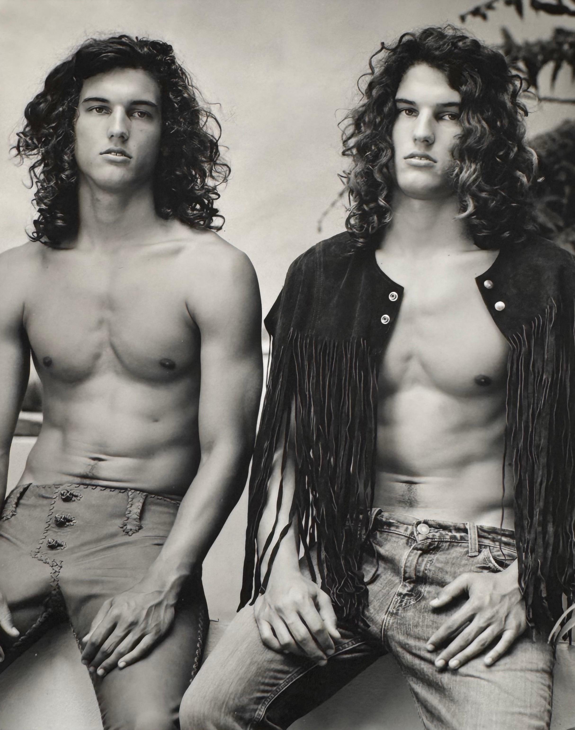 "Untitled (Twins Seated I), c. 2008" Bruce Weber Unique Silver Print Signed