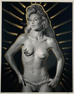 Elaine Irwin Mellencamp, nicht gebürstet mit Goldfarbe, für Pirelli 1998