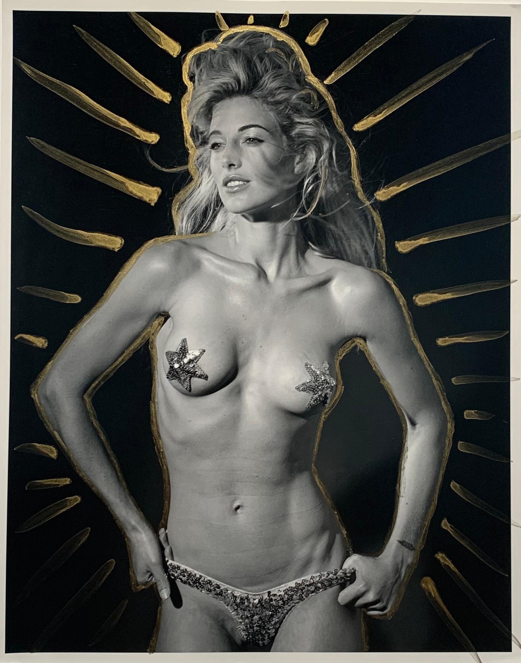 Elaine Irwin Mellencamp by Bruce Weber, Pigment Print Gold Painted, Framed, 1998