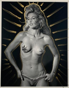 Elaine Irwin Mellencamp by Bruce Weber, Pigment Print Gold Painted, Framed, 1998