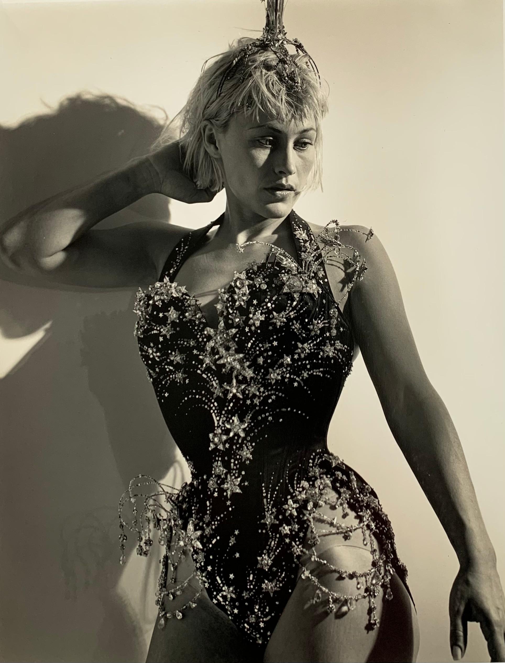 Portrait Photograph Bruce Weber - Patricia Arquette in Carnival Dress, 90
s Pirelli
s session, Photographic Print