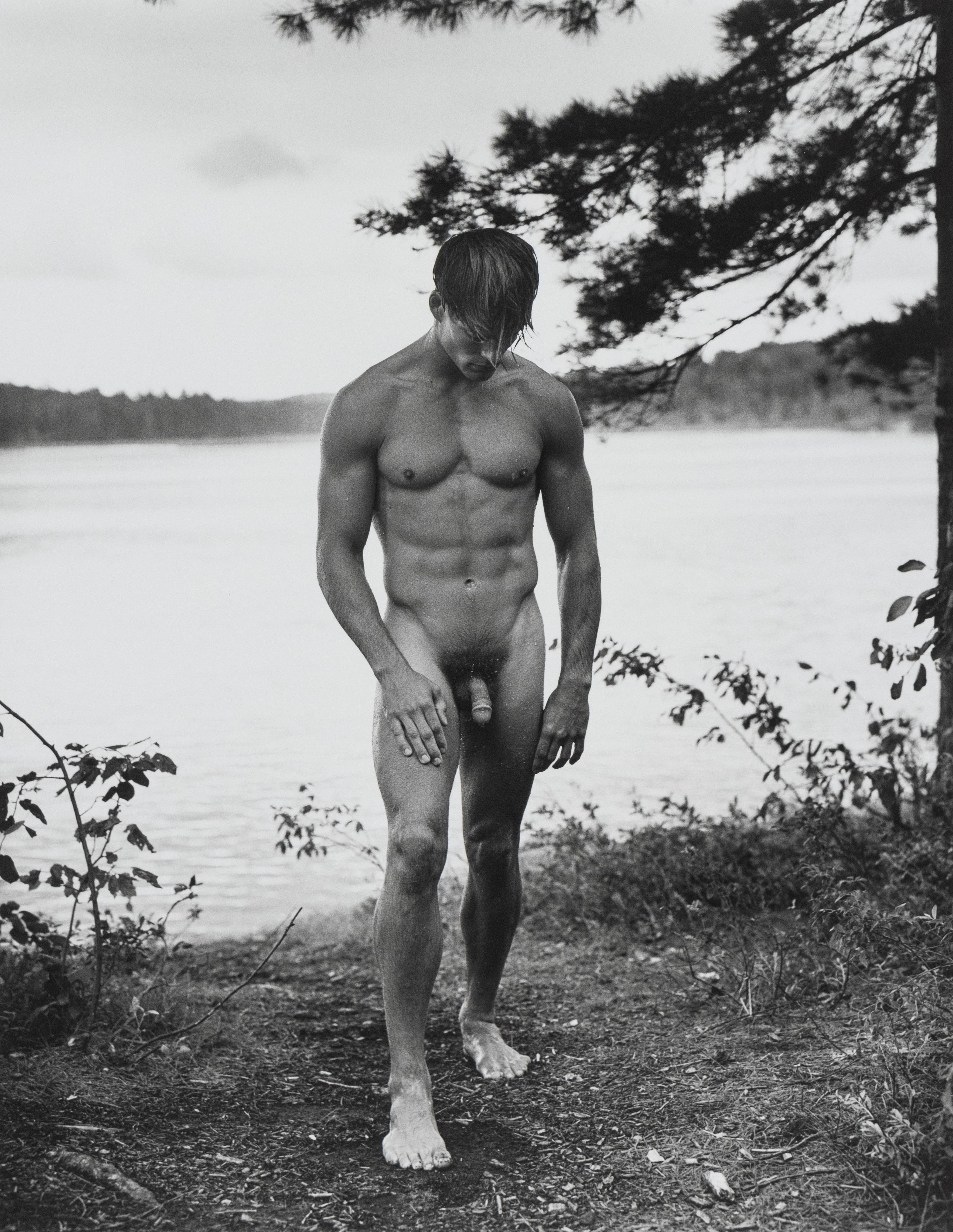 Bruce Weber Nude Photograph - Paul, Lower St. Regis Lake, NY