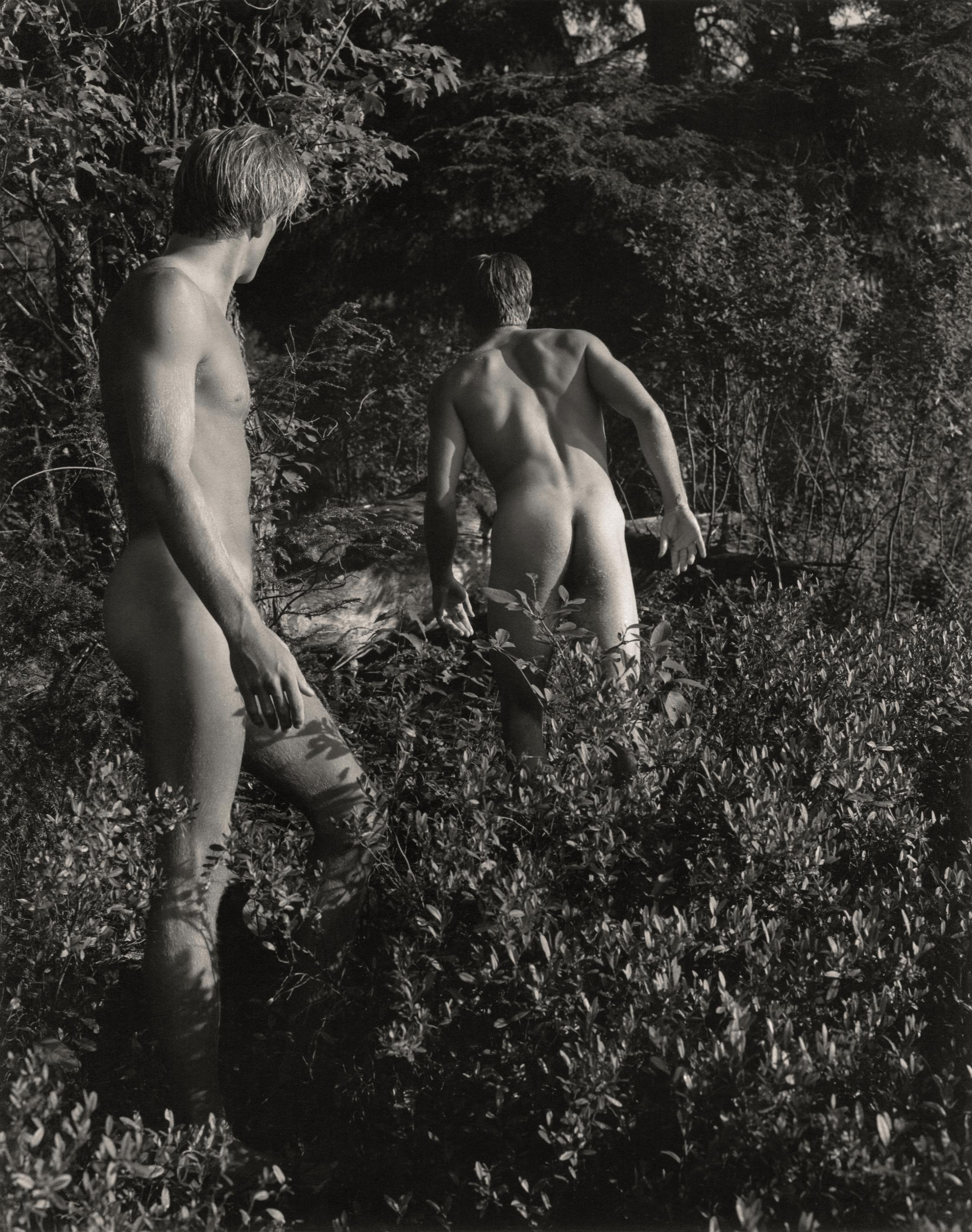 Tyke and Tom, On the Way to Long Pond, Adirondack Park - Photograph by Bruce Weber