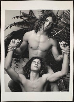 “Untitled (Twins Holding Arms), c. 2008” Bruce Weber Unique Silver Print Signed