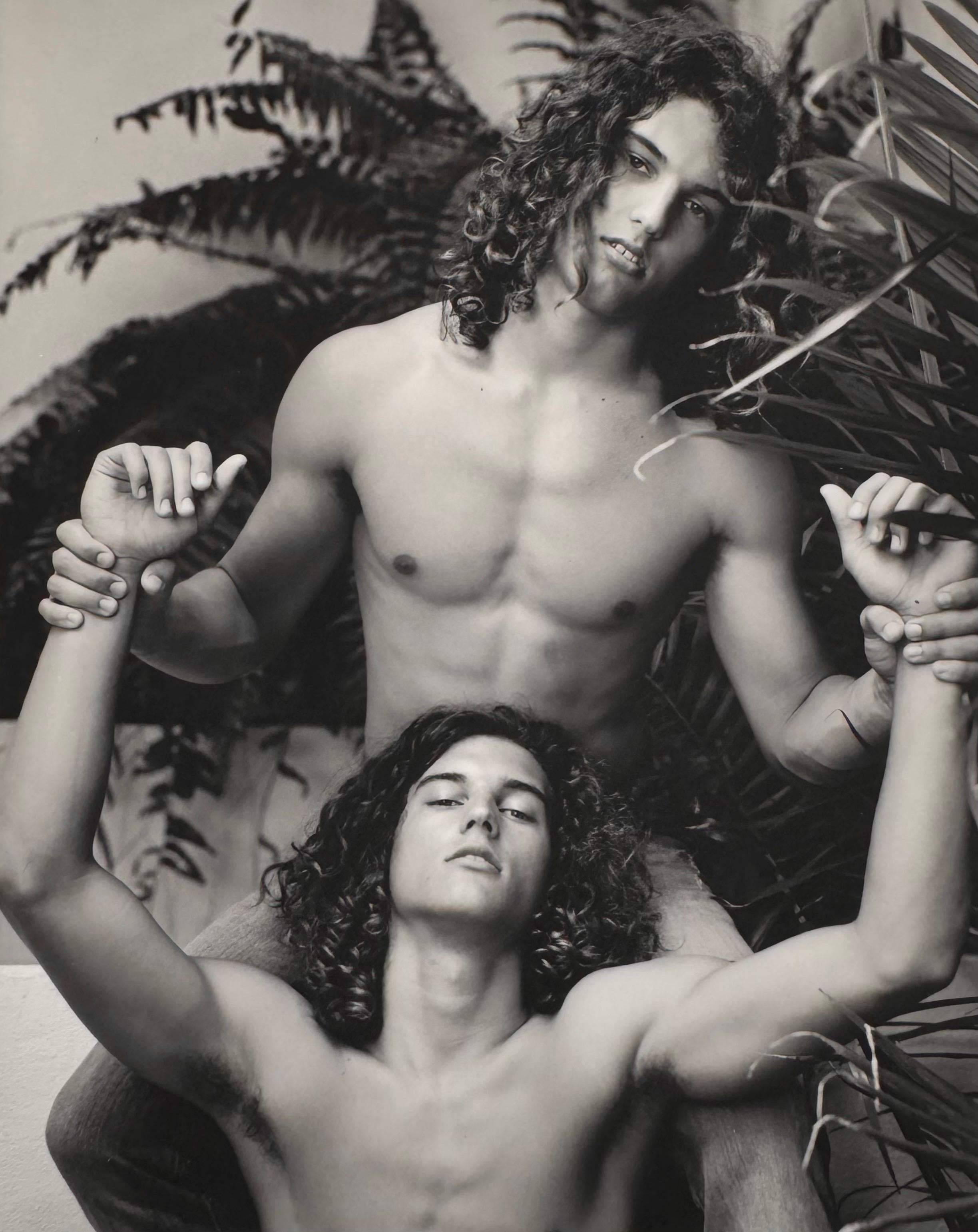 "Untitled (Twins Holding Arms), c. 2008" Bruce Weber Unique Silver Print Signed