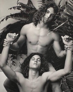 “Untitled (Twins Holding Arms), c. 2008” Bruce Weber Unique Silver Print Signed