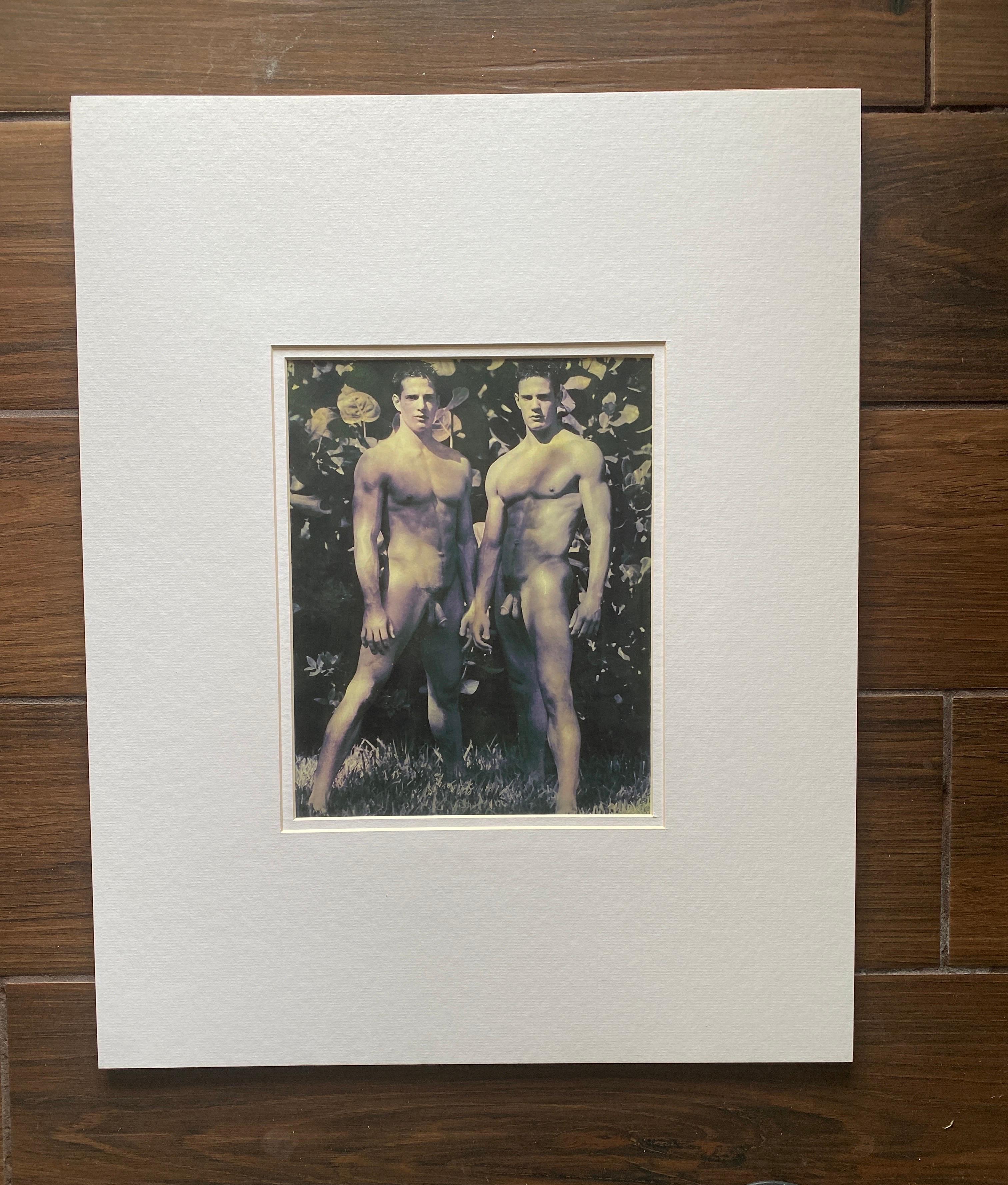 Bruce Weber Print of The Carlson Twins, 2000, Hand-Toned, Matted Male Nude #2 In Good Condition For Sale In Palm Springs, CA