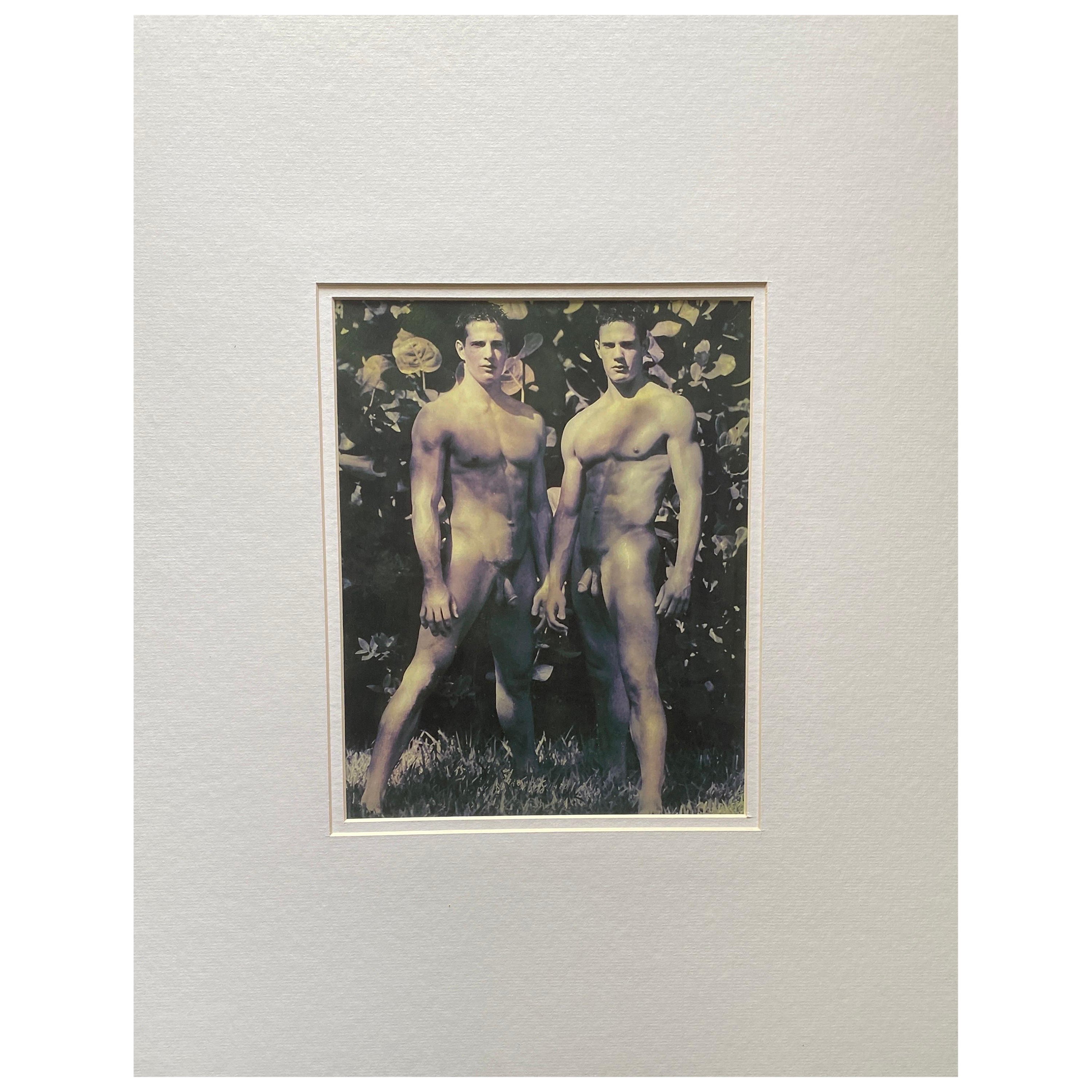 Stampa di Bruce Weber dei gemelli Carlson, 2000, tonalità a mano, nudo maschile opacizzato #2
