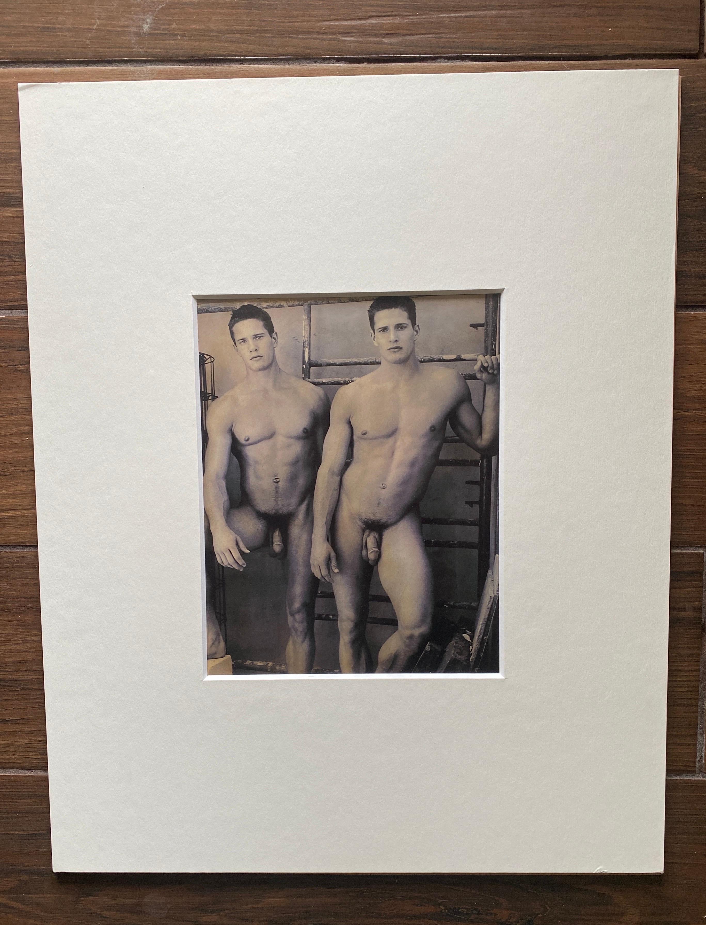 We are selling 4 images of the Carlson Twins, Lane and Kyle. What we know: the series of nudes was shot by Bruce Weber in 2000. They are titled “Kyle and Lane Carlson, 2000, Bruce Weber”. All 4 images appear to be hand toned (not computer