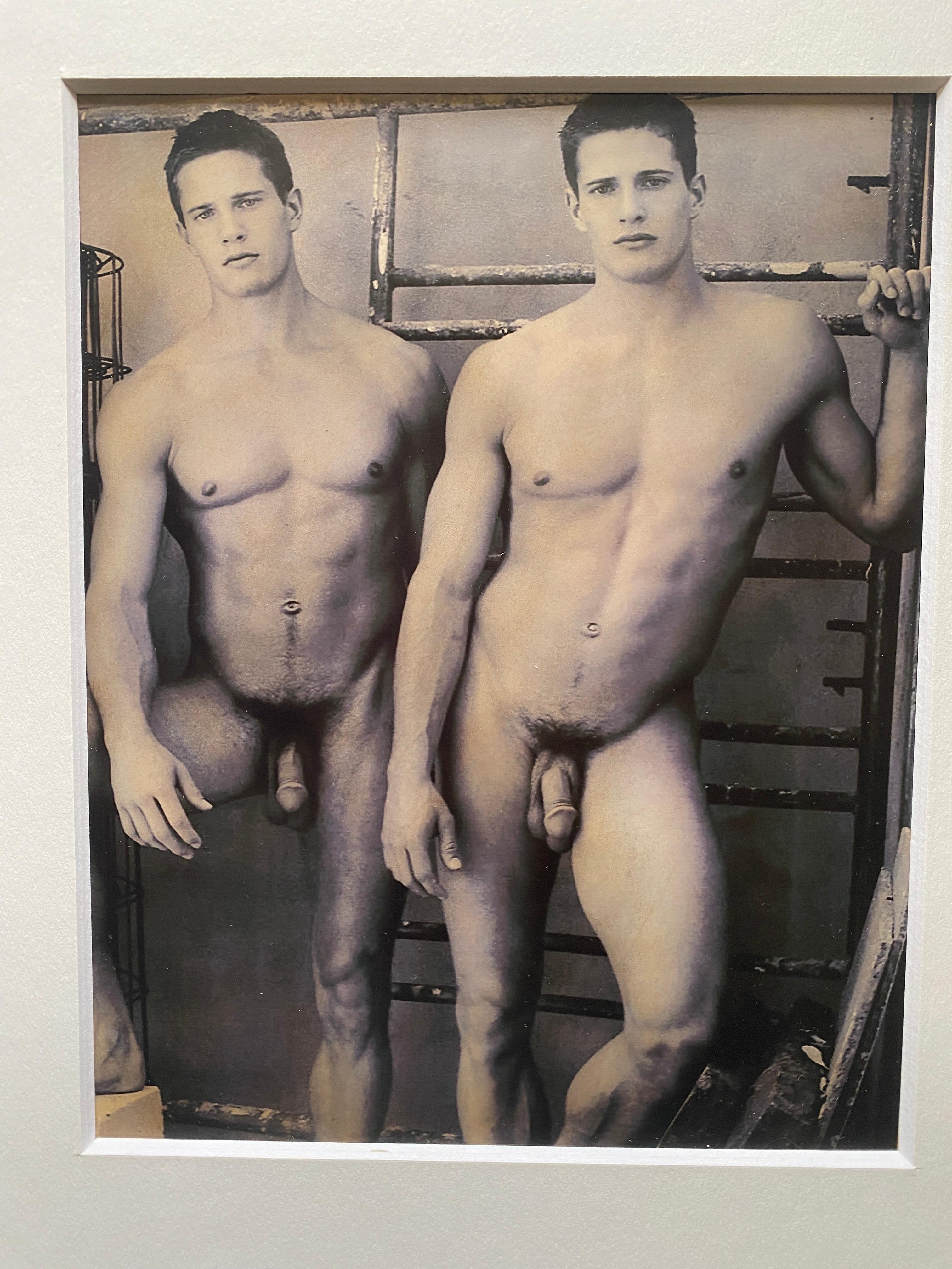 Moderne Impression Bruce Weber des Carlson Twins, 2000, ton sur ton, nu masculin mat et mat n° 3 en vente