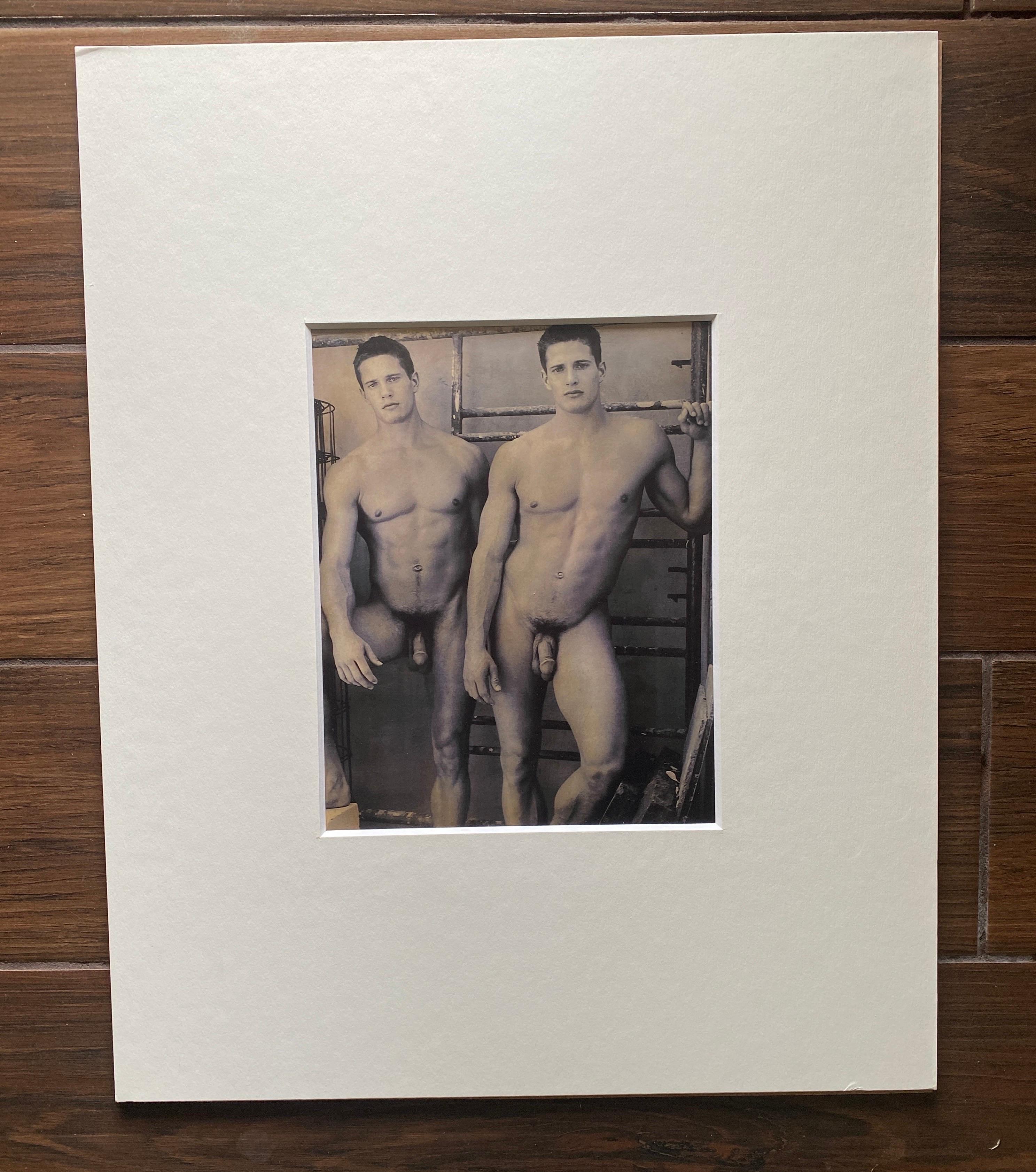 XXIe siècle et contemporain Impression Bruce Weber des Carlson Twins, 2000, ton sur ton, nu masculin mat et mat n° 3 en vente
