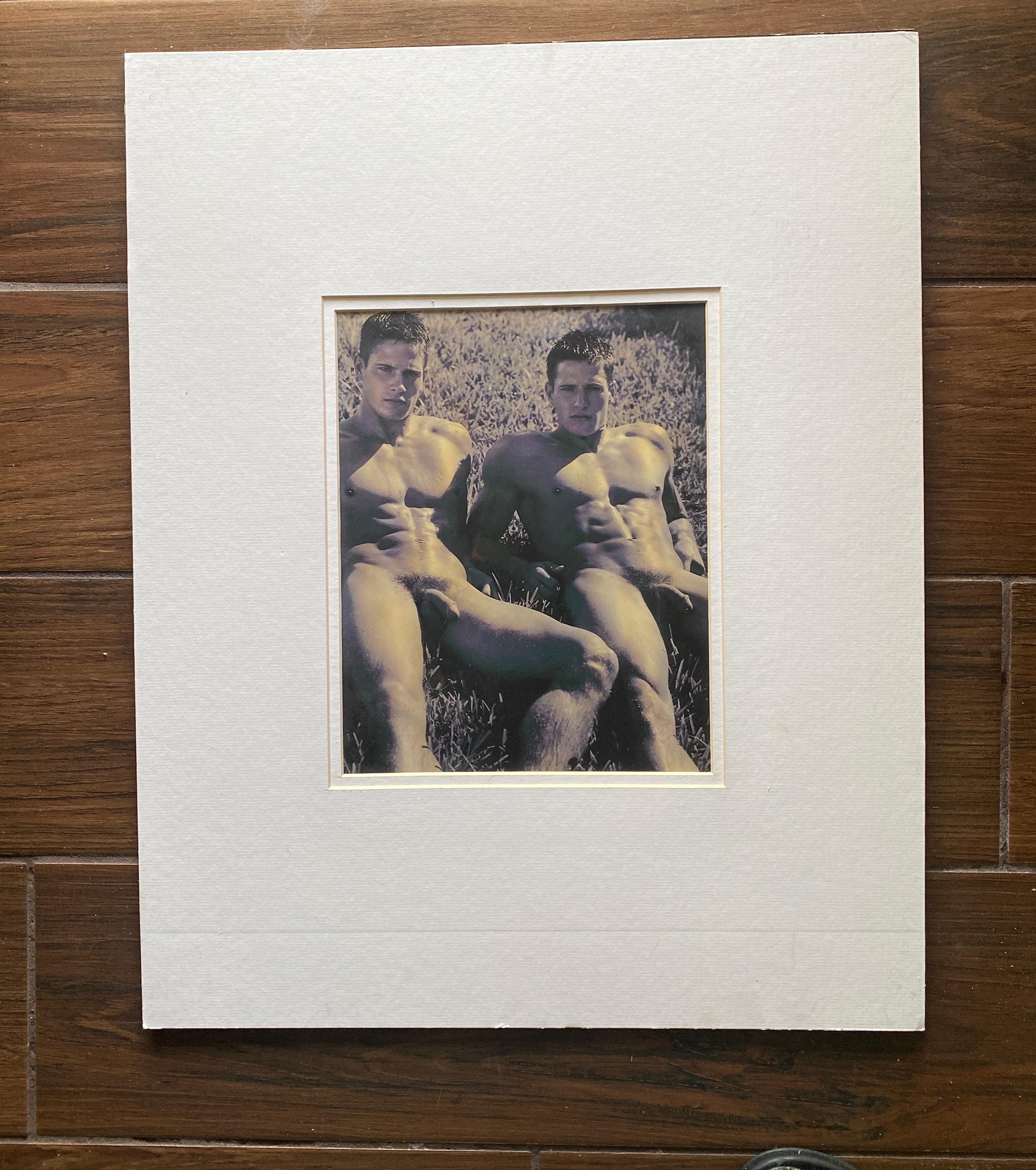 Modern Bruce Weber Print of The Carlson Twins, 2000, Hand-Toned, Matted Male Nude #4