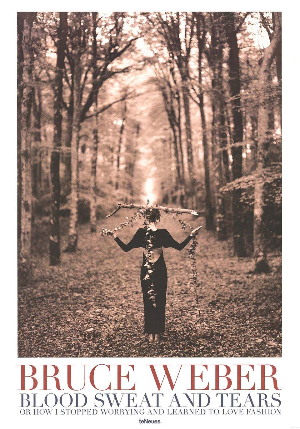 1995 Bruce Weber 'Lady Balancing Branch' Photography Vintage