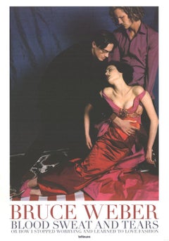 Vintage 1995 After Bruce Weber 'On the set' Photography Red, Multicolor