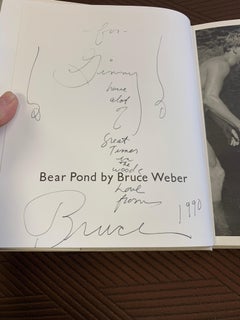 Bruce Weber Signed First Edition of Bear Pond Book