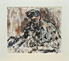 The Print Maker - Mid Century Figurative Abstract