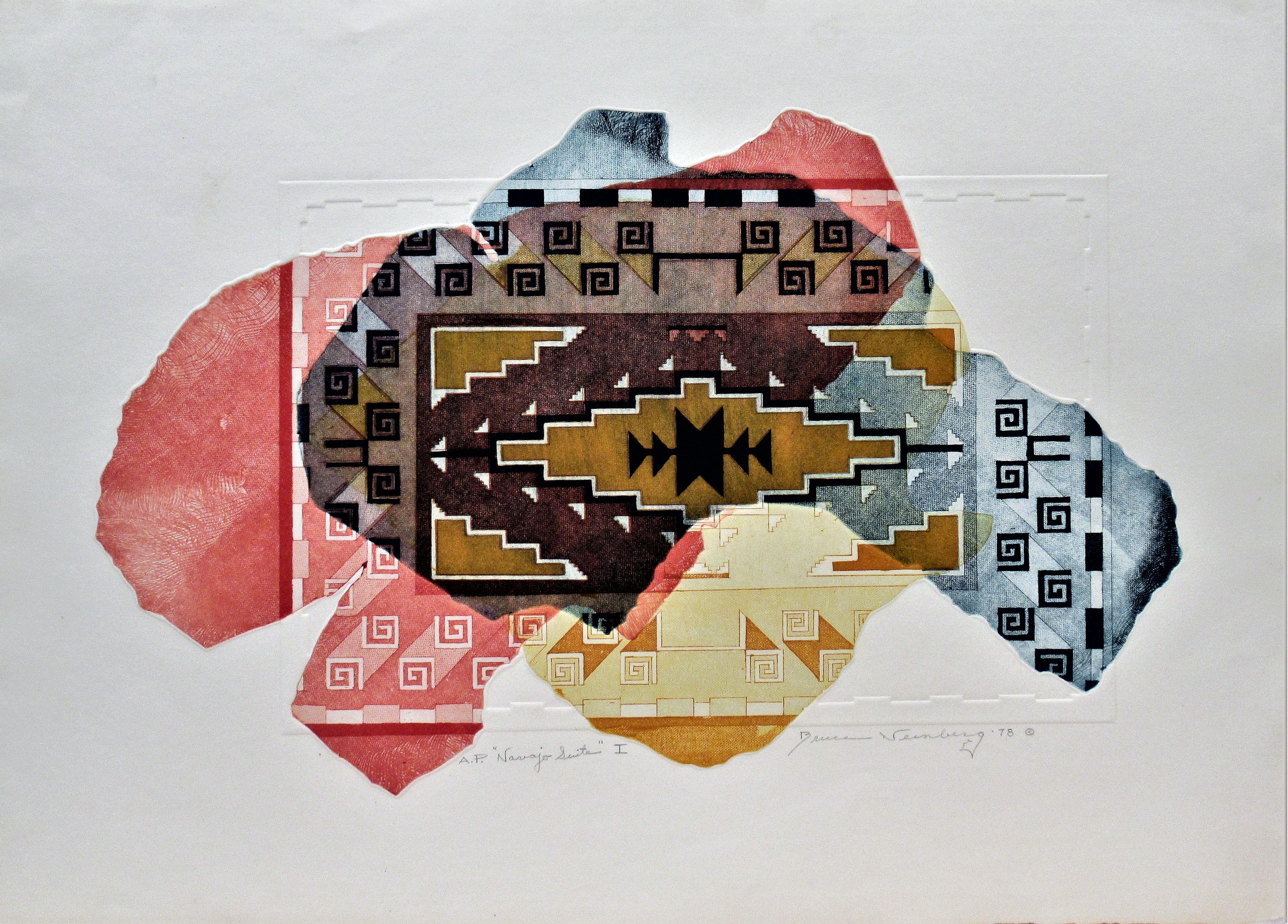 Bruce Weinberg Abstract Print - Navajo Suite I