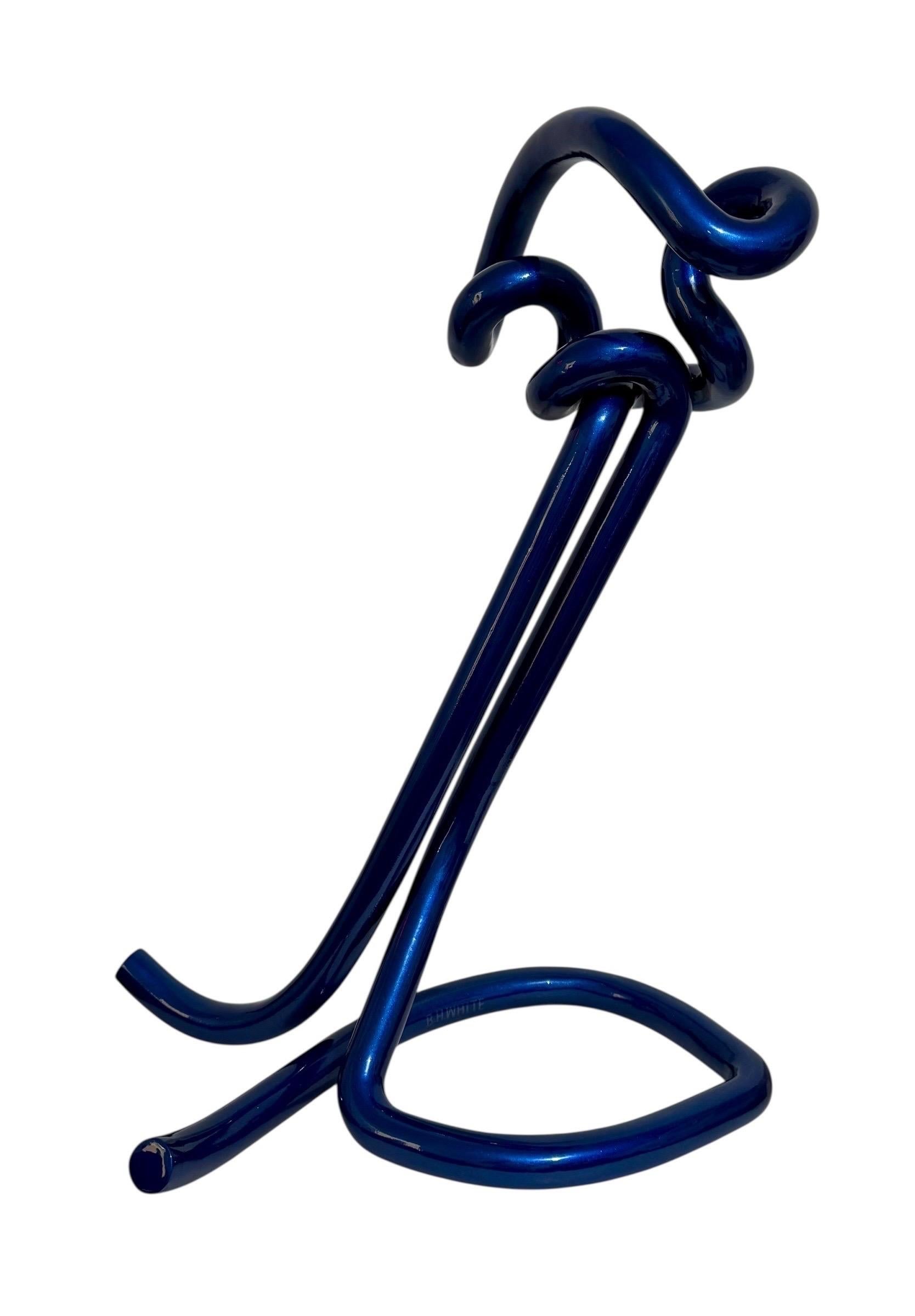 Large Abstract Sculpture Bruce White Outdoor Suitable Steel with Enamel Painting For Sale 4