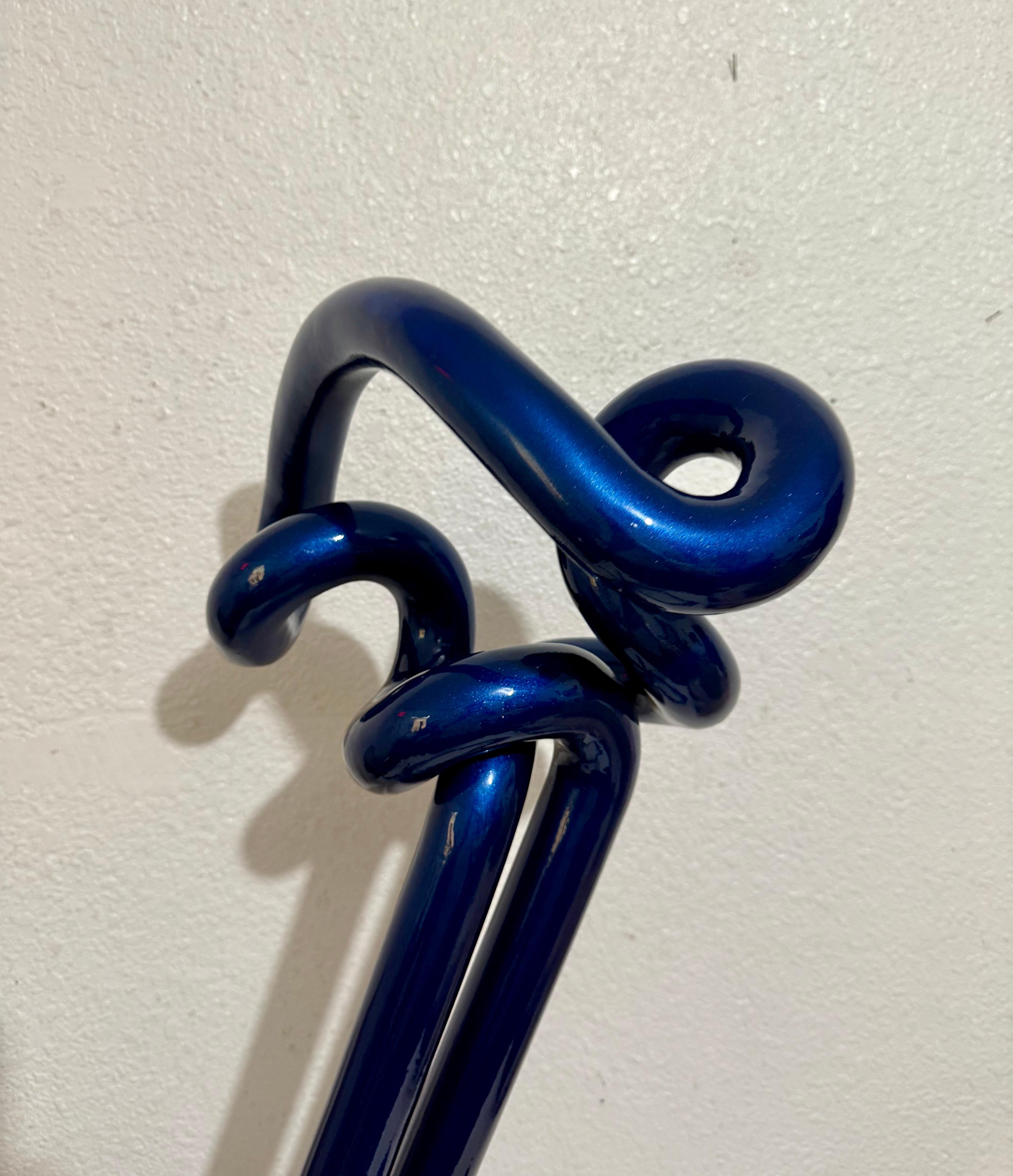 Large Abstract Sculpture Bruce White Outdoor Suitable Steel with Enamel Painting For Sale 8