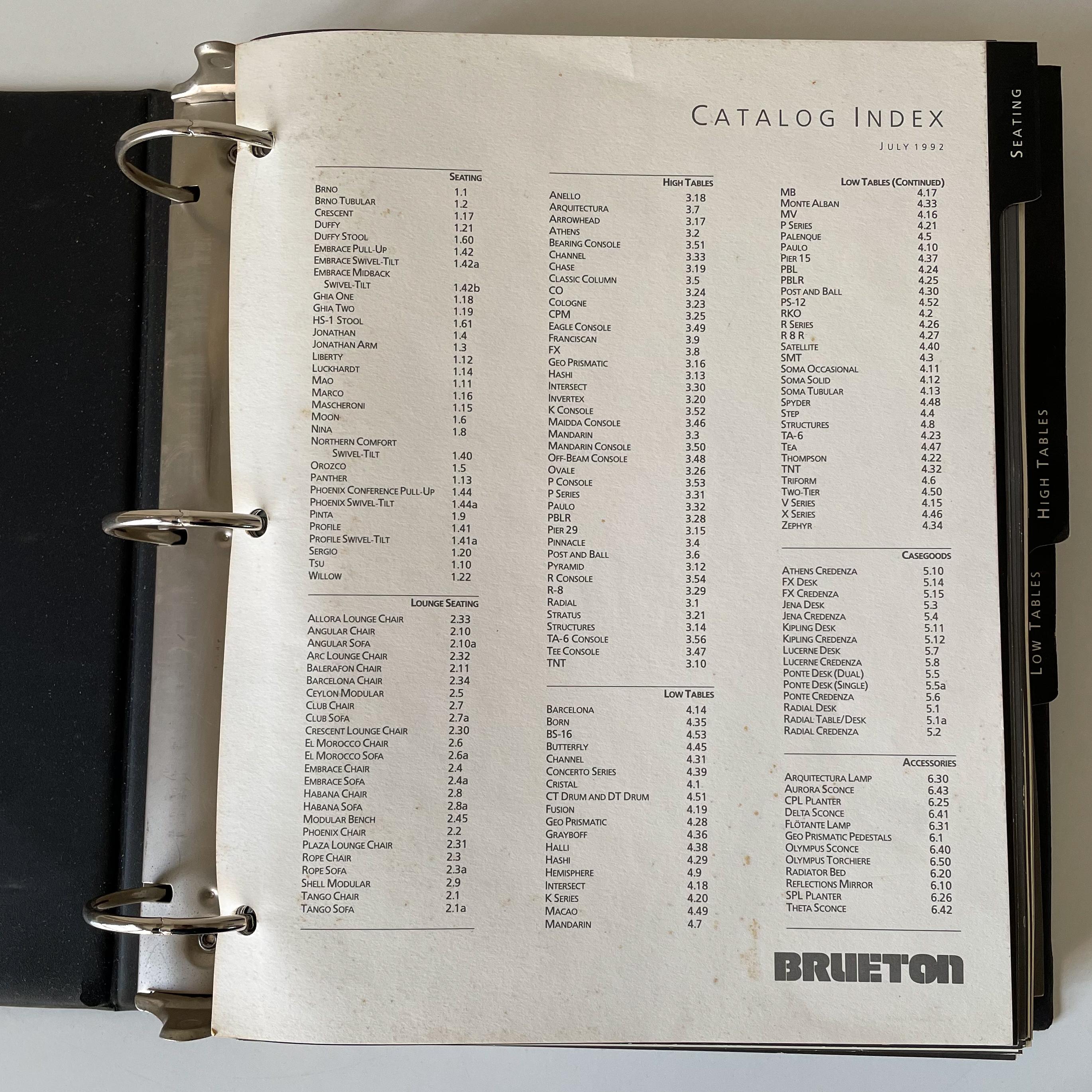 Post-Modern Brueton Catalog 1992 For Sale