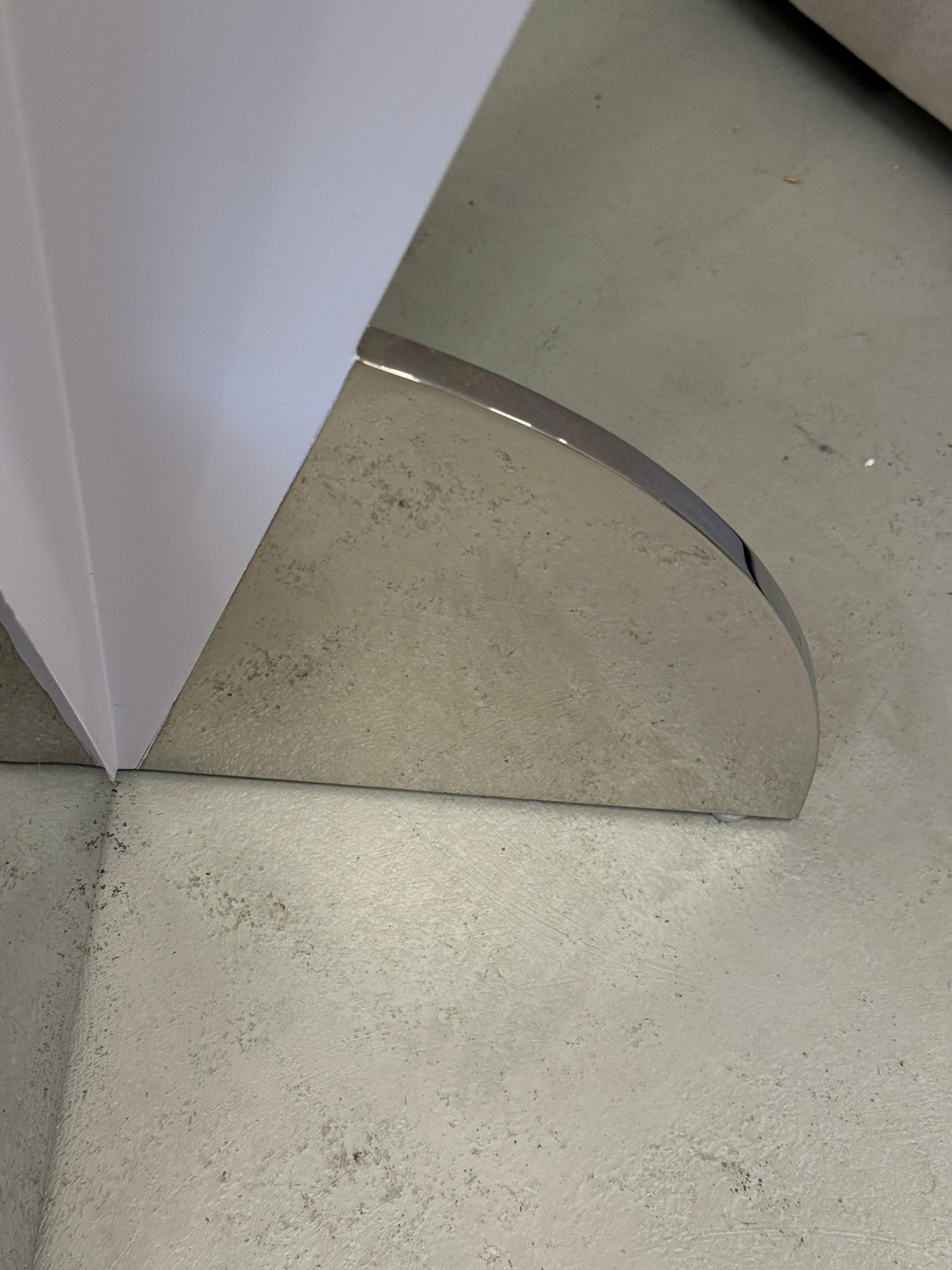 Brueton Glass Topped Enameled Steel Side or End Tables For Sale 4