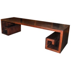 Brueton Industries Kee Kee Coffee Table, S. J. Friedman, Modern Chinoiserie Ash