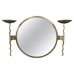 Brueton Post Modern "Fist" Mirror/Torchère Designed by Stanley Jay Friedman