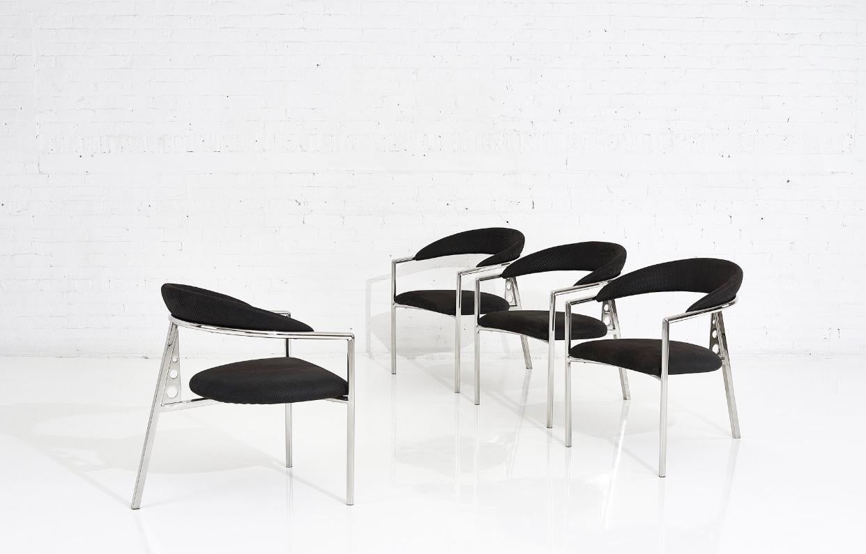 American Brueton Postmodern Tripod Chairs, 1980s For Sale