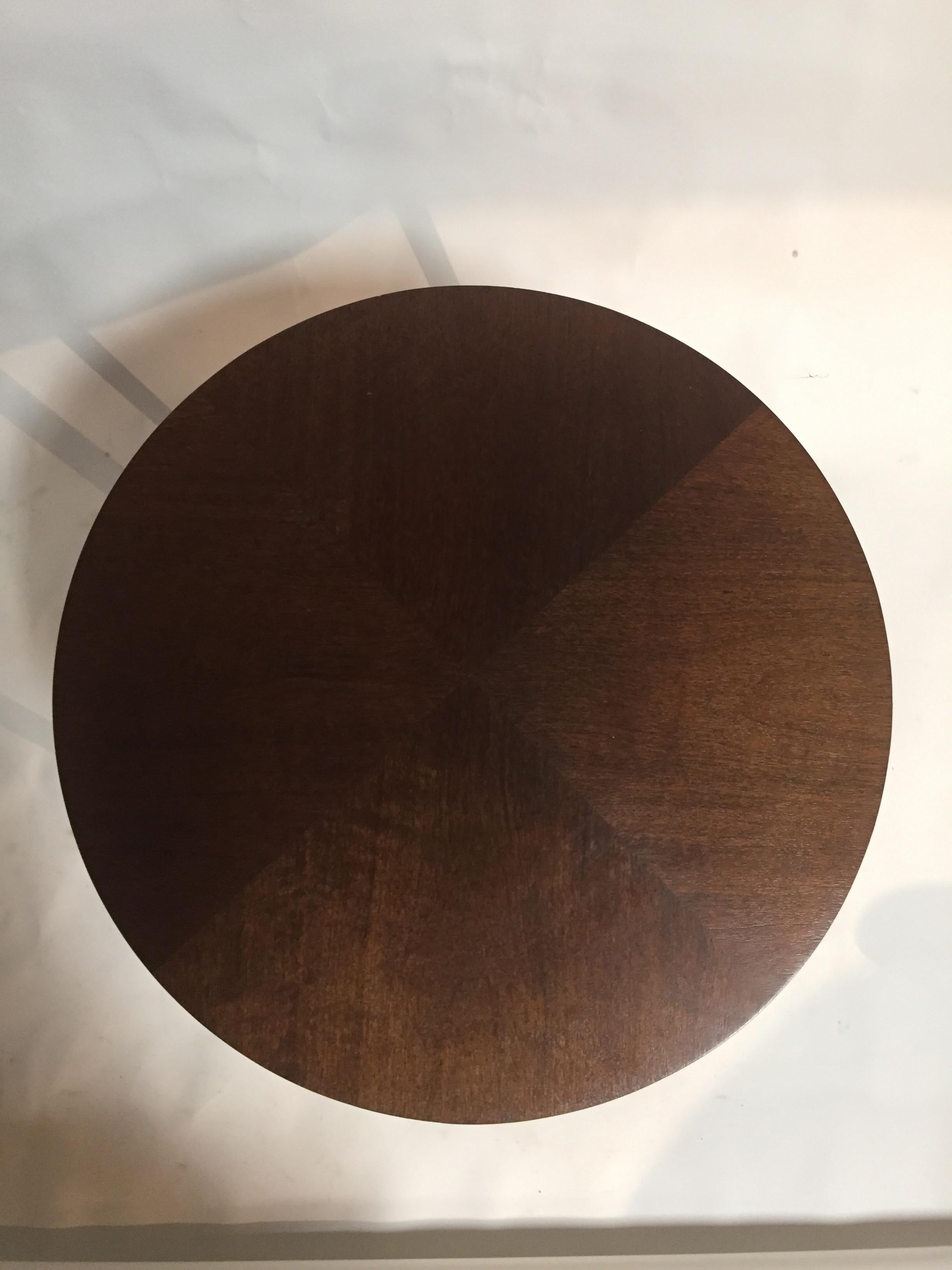 Brueton Wood and Metal End Table In Fair Condition In New York, NY