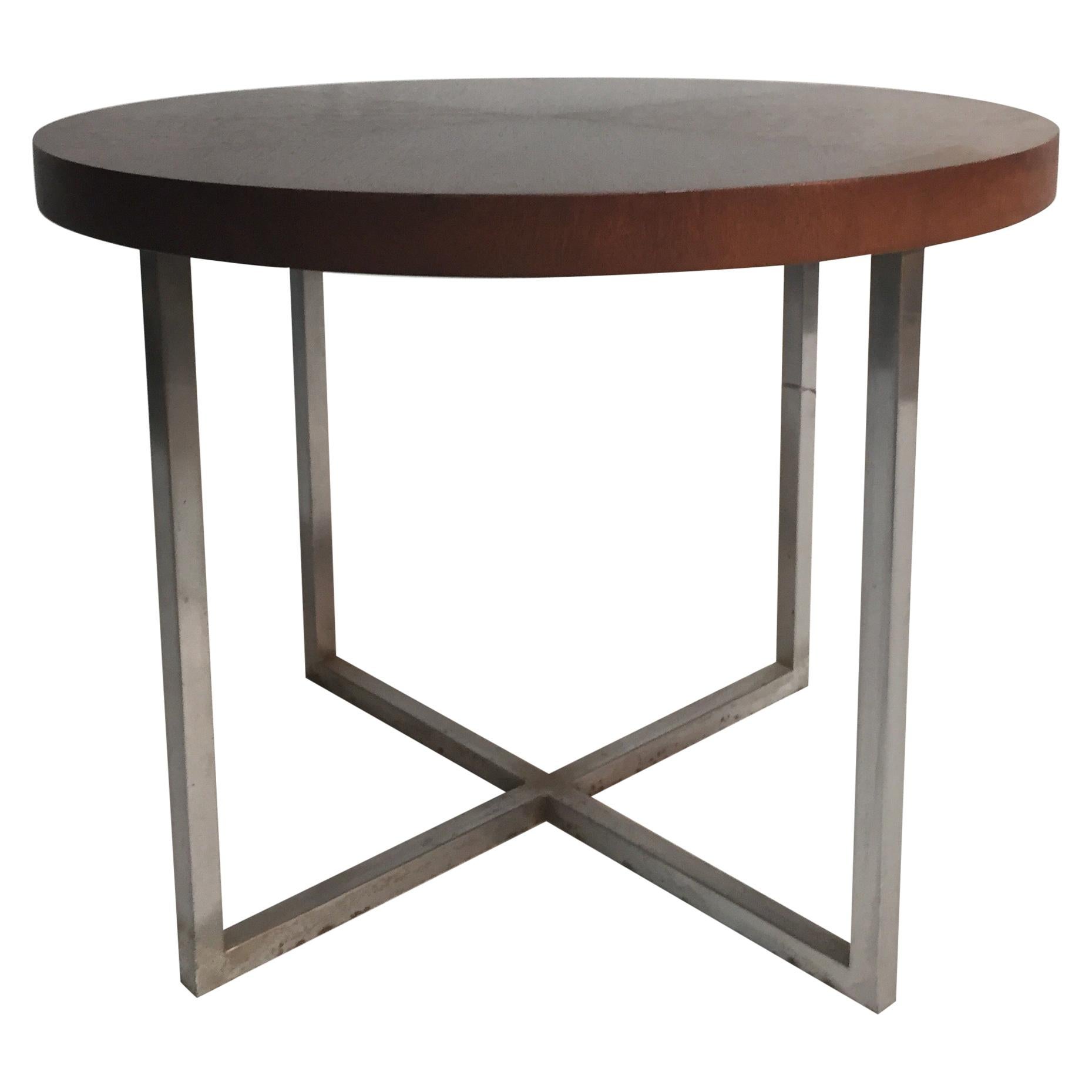 Brueton Wood and Metal End Table