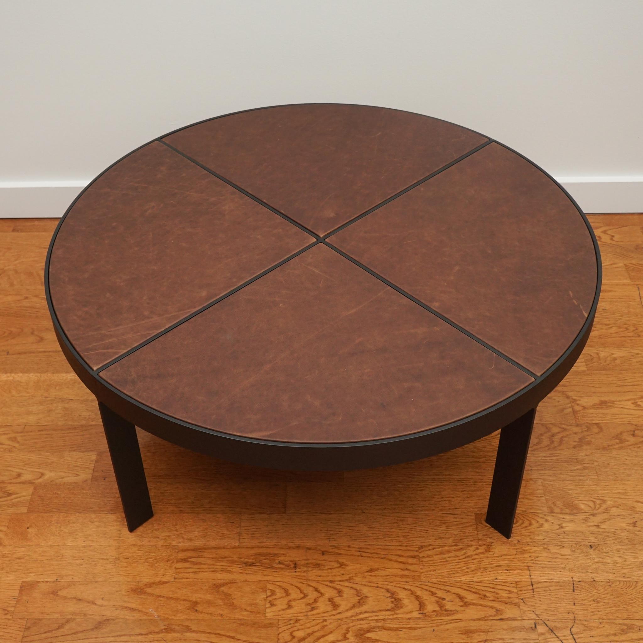 Modern Bruges Round Coffee Table For Sale