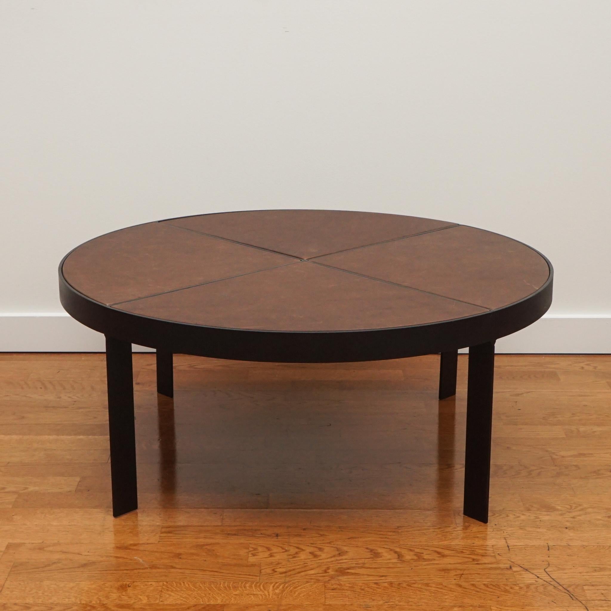 Contemporary Bruges Round Coffee Table For Sale