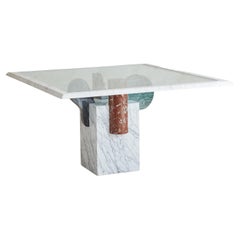 Brugiana' Marble + Glass Dining Table by Egidio Di Rosa and Pier Alessandro