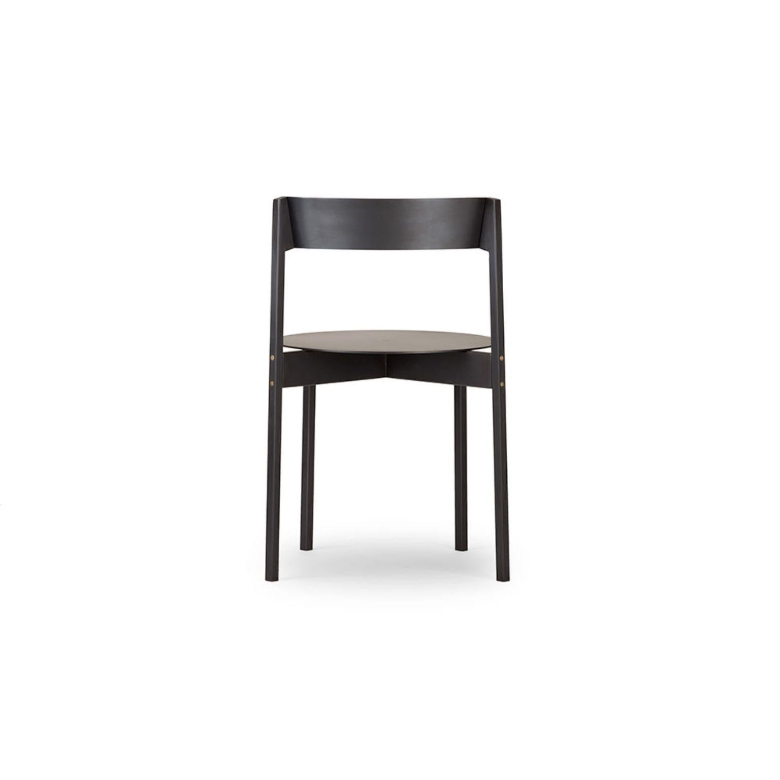 Brugola Black Chair by Mingardo In New Condition For Sale In Geneve, CH