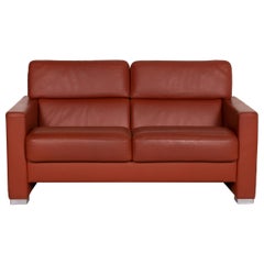 Brühl Collection Separe Leather Sofa Terracotta Two-Seater Function