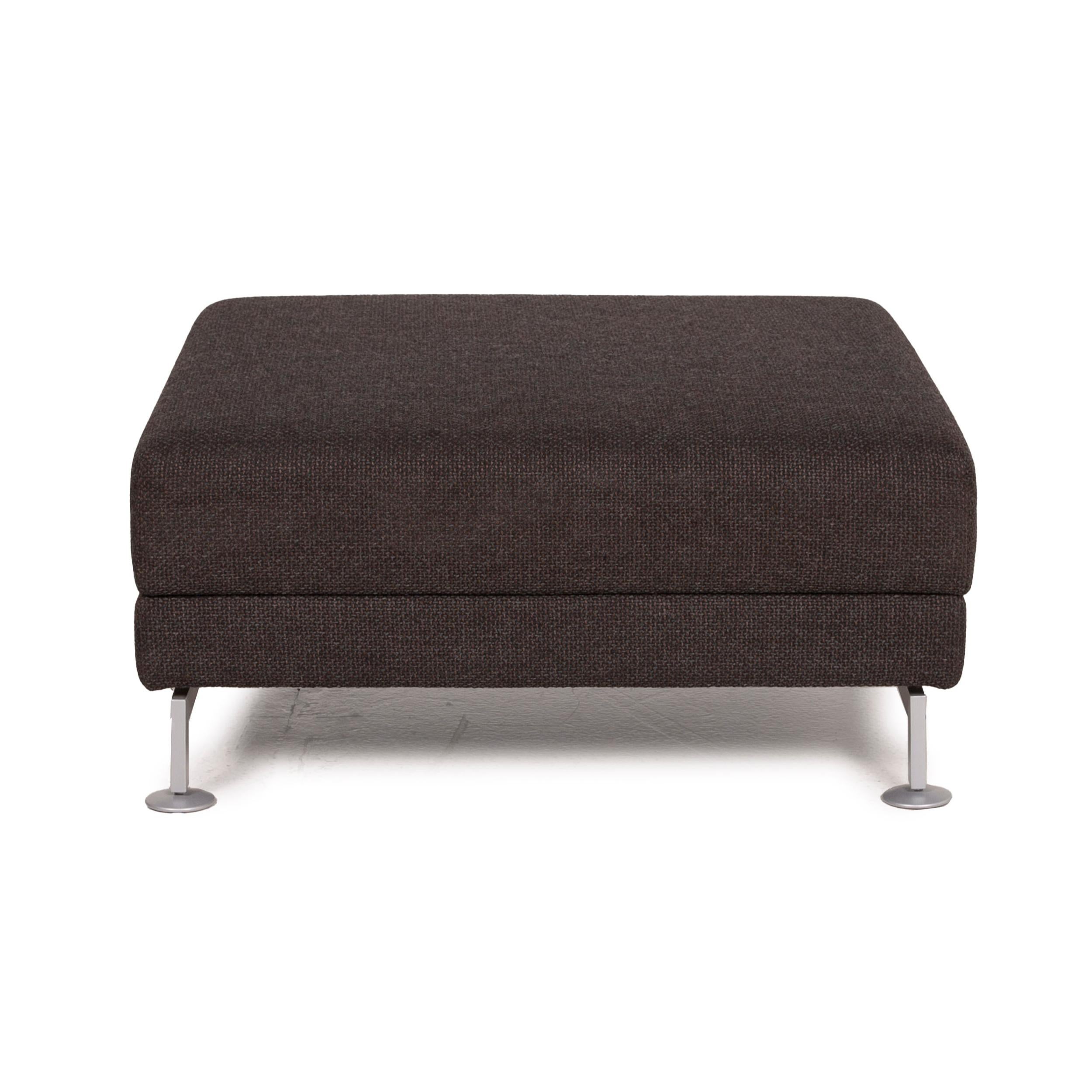 Contemporary Brühl Moule Fabric Stool Brown