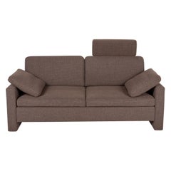 Brühl & Sippold Alba Fabric Sofa Brown Two-Seater Couch