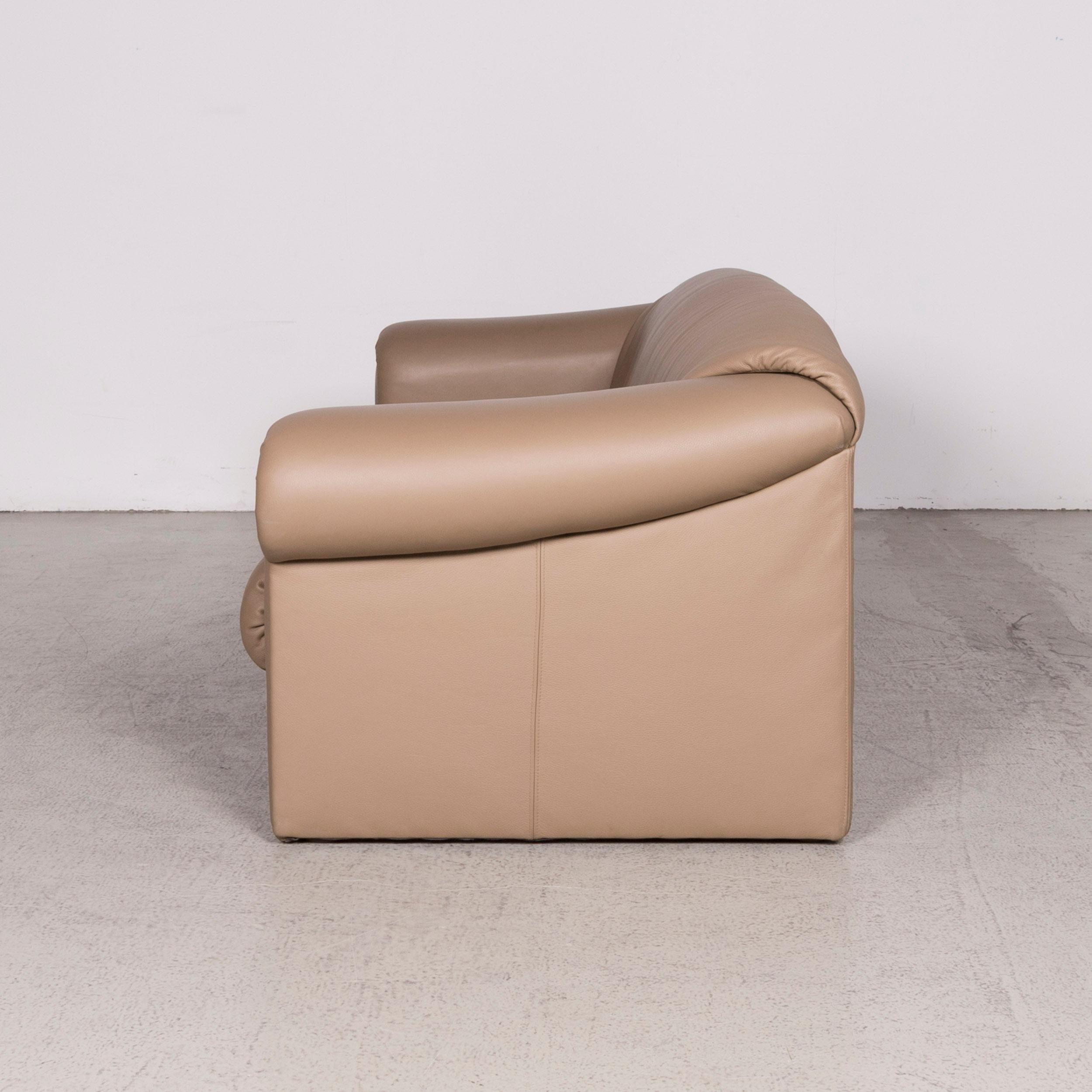 Brühl & Sippold Ampiezza Designer Ledersofa Cognac Dreisitzer Echtleder im Angebot 3