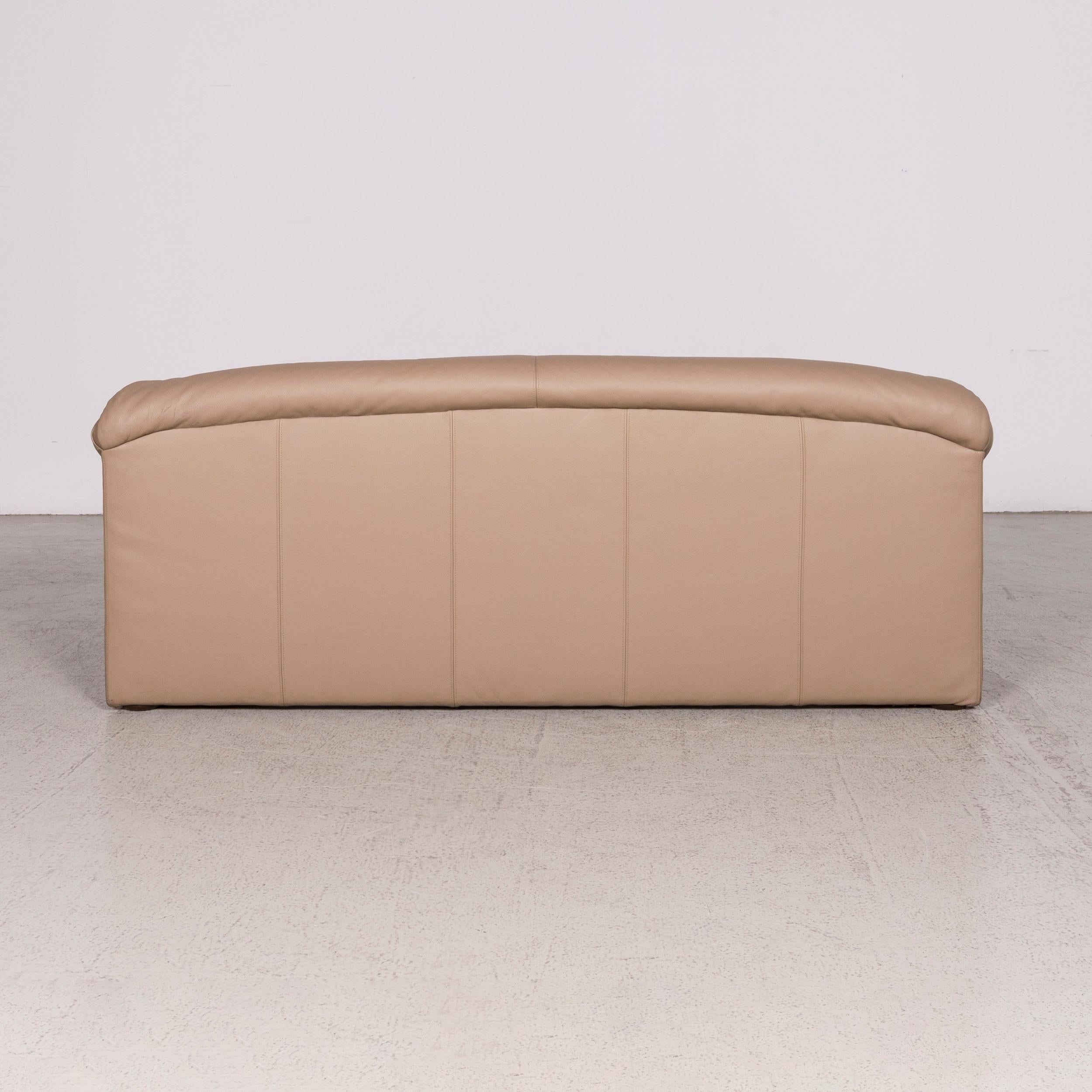 Brühl & Sippold Ampiezza Designer Ledersofa Cognac Dreisitzer Echtleder im Angebot 2