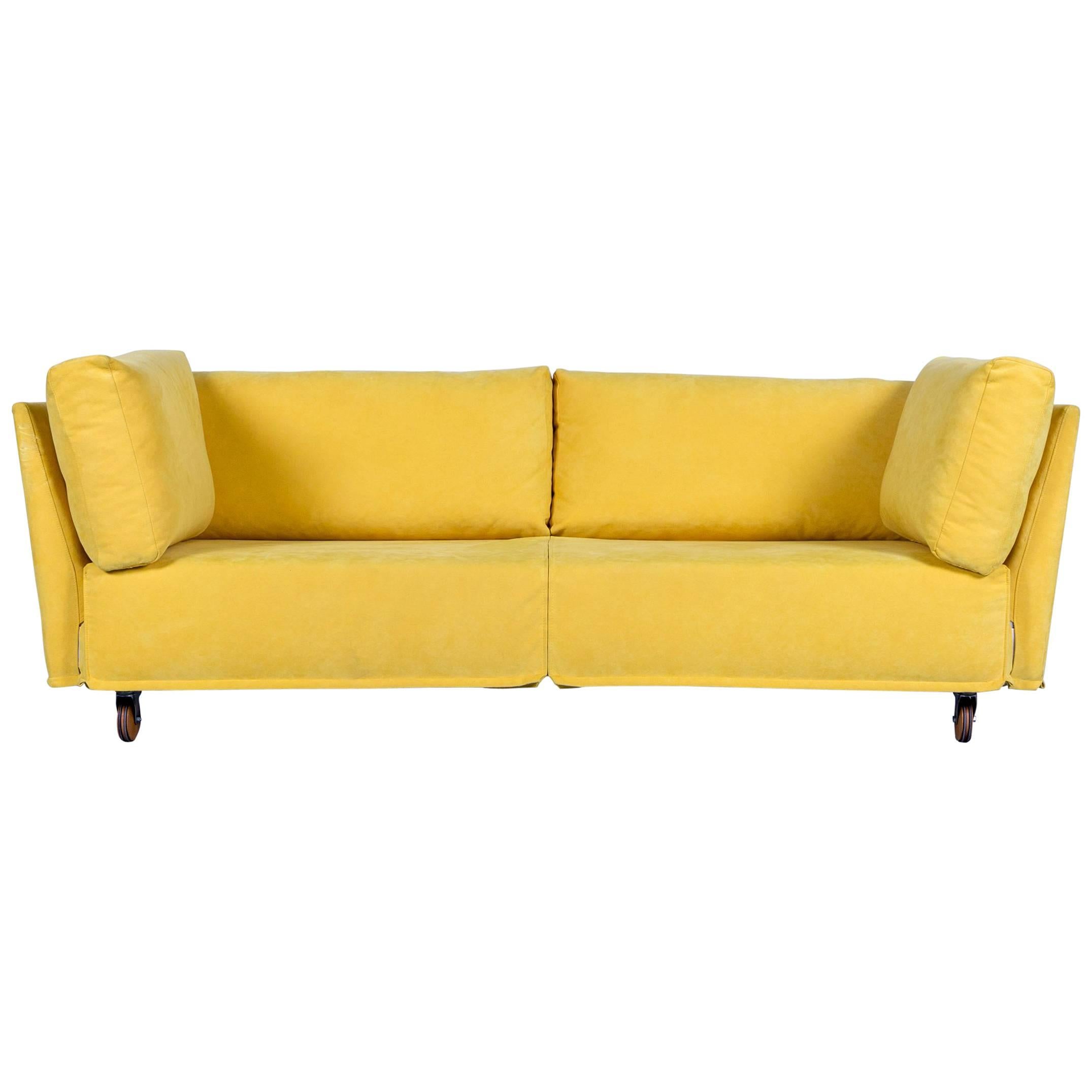 Brühl & Sippold Carousel Stoffsofa Dreisitzer Gelb
