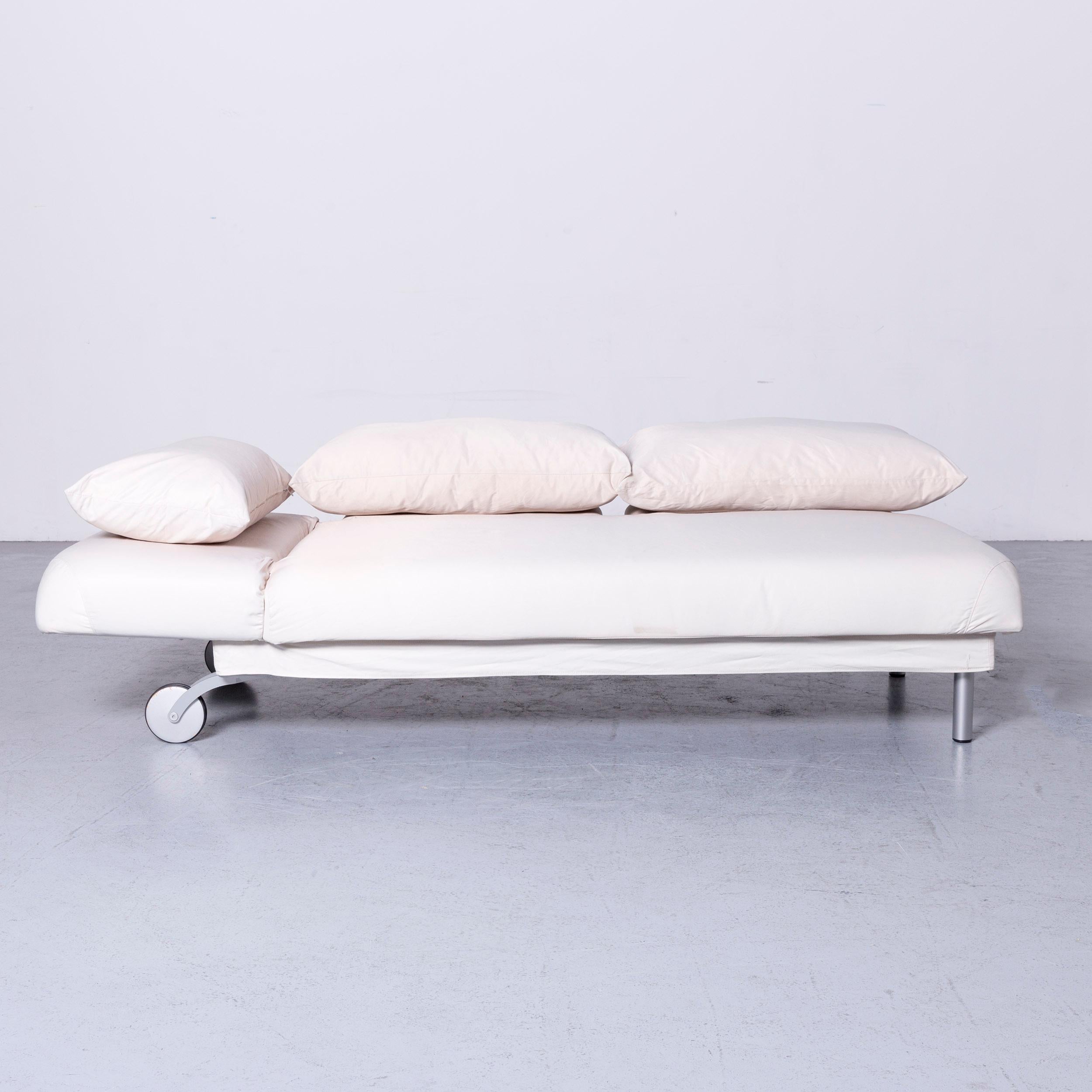 Contemporary Brühl & Sippold Four-Two Designer Sofa White Fabric with Function
