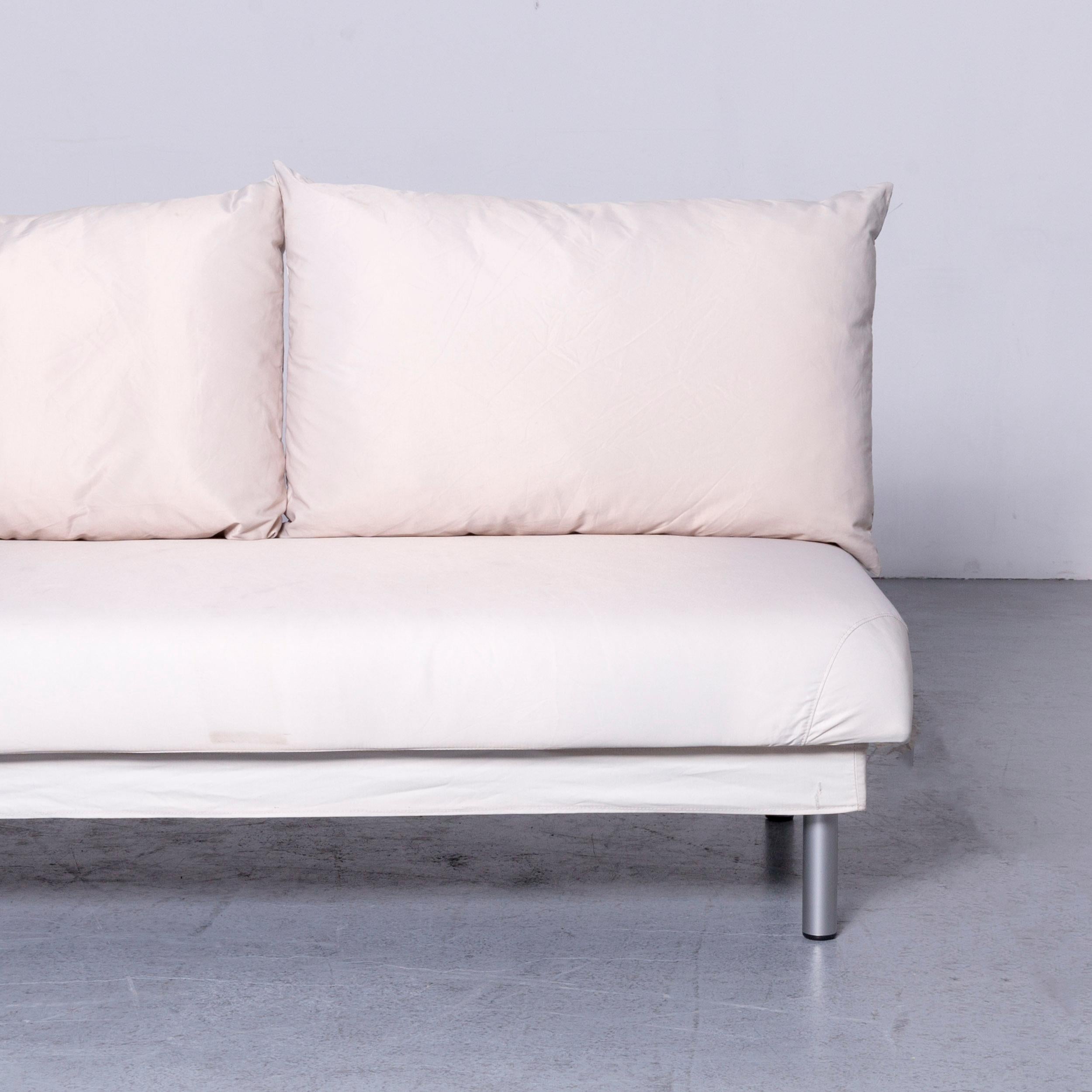 Brühl & Sippold Four-Two Designer Sofa White Fabric with Function 2