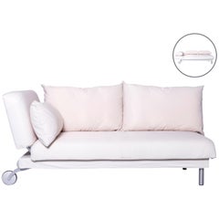 Brühl & Sippold Four-Two Designer Sofa White Fabric with Function