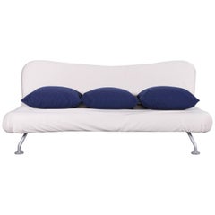 Brühl & Sippold More Bettsofa aus weißem Stoff Couch