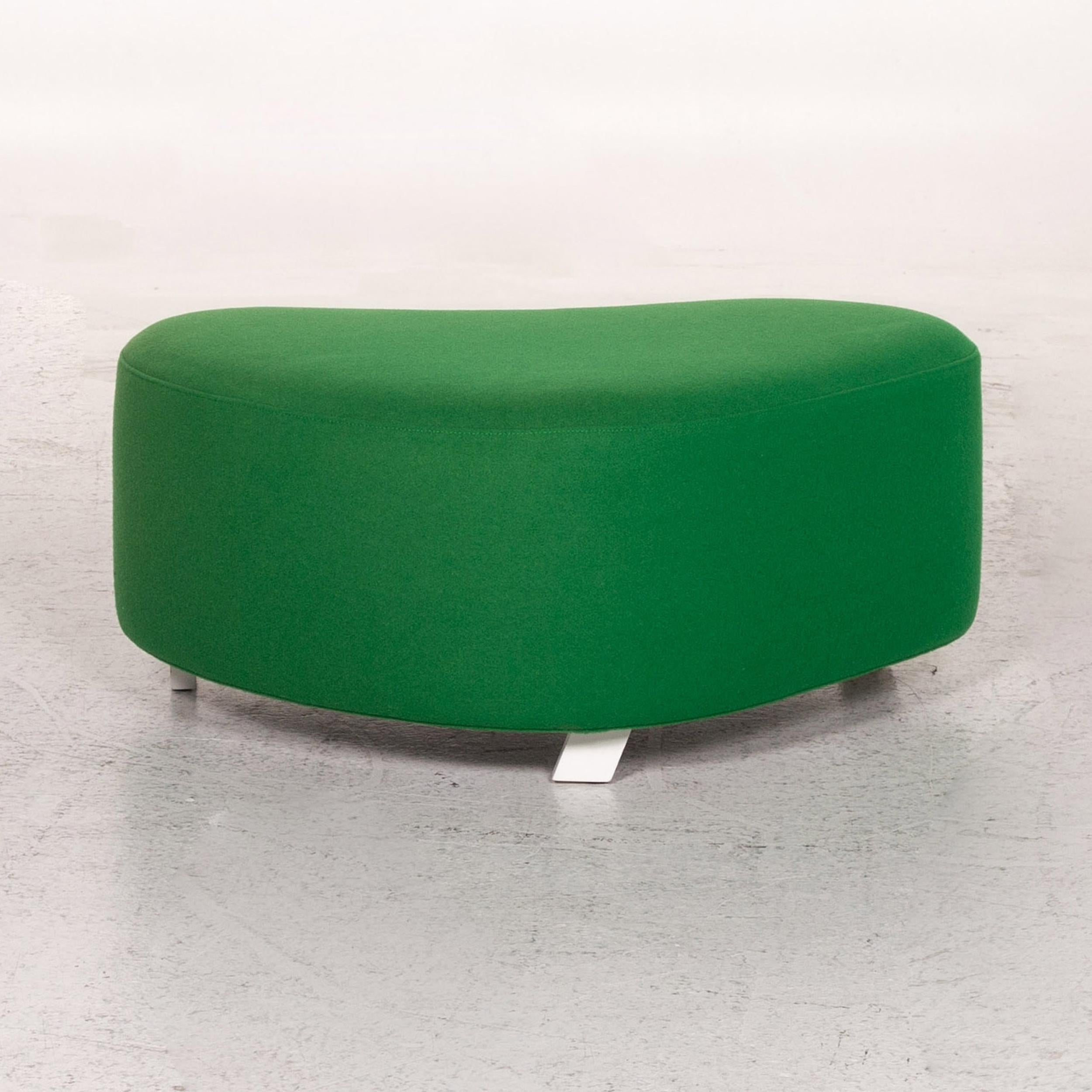 Modern Brühl & Sippold Mosspink Stool Green Ottoman For Sale