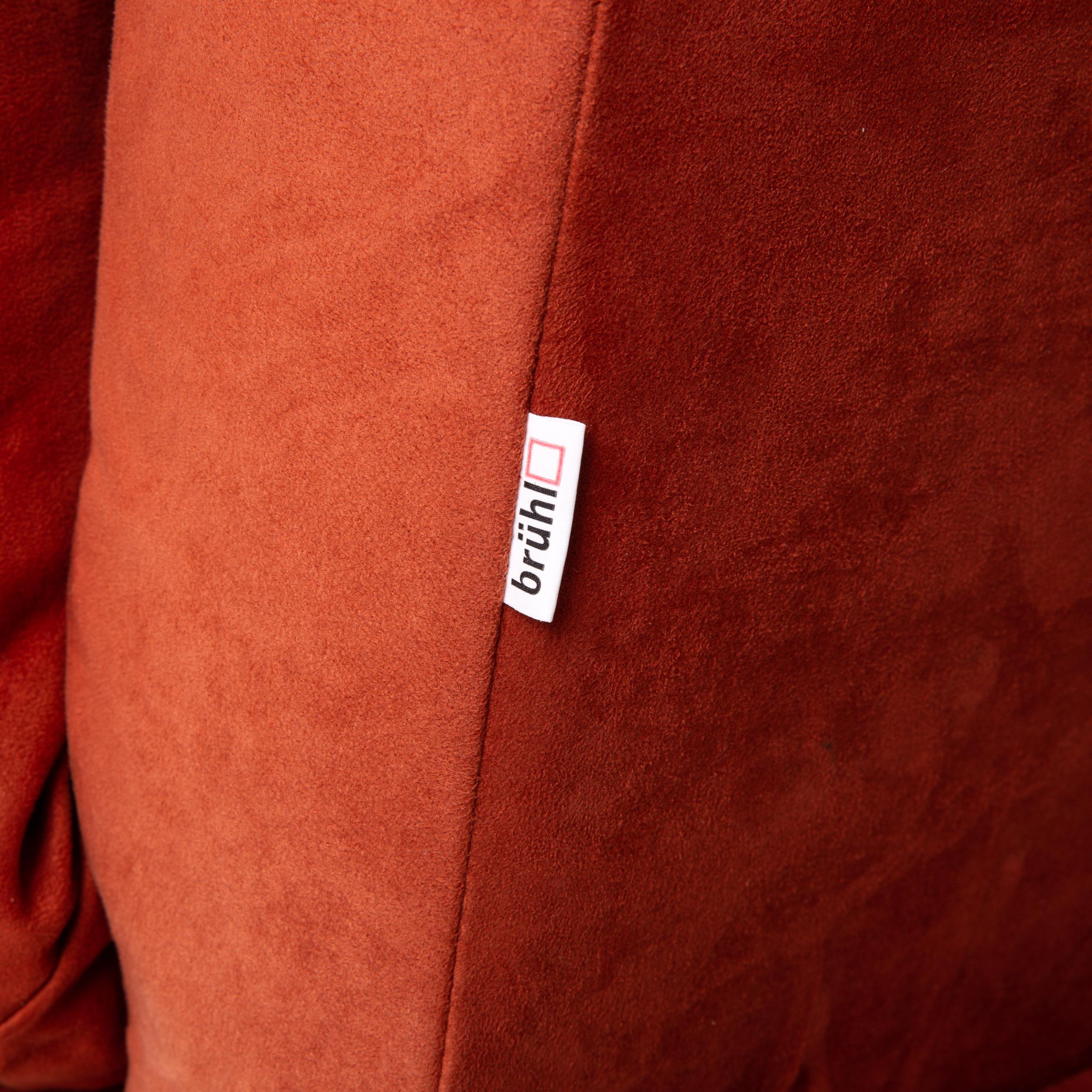 Brühl & Sippold Moule Alcantara Stoff Ecksofa Rot Sofa Funktion Relax 1