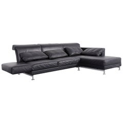 Brühl & Sippold Moule Designer Corner-Sofa Black Couch