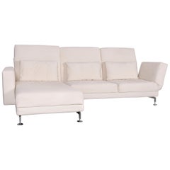 Brühl & Sippold Moule Designer Corner-Sofa Off-White Fabric