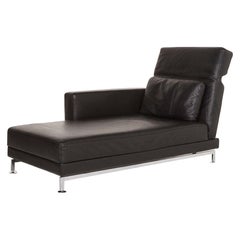 Brühl & Sippold Moule Leather Lounger Black Function Relax Function